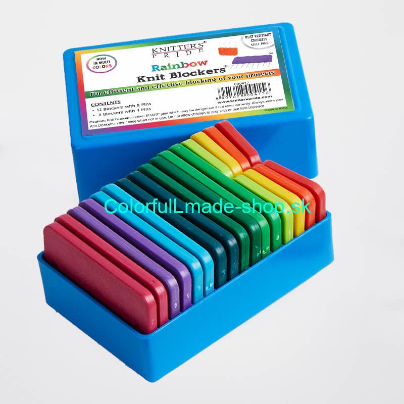 KnitPro Knit Blockers - Rainbow set 20 kusov v balení