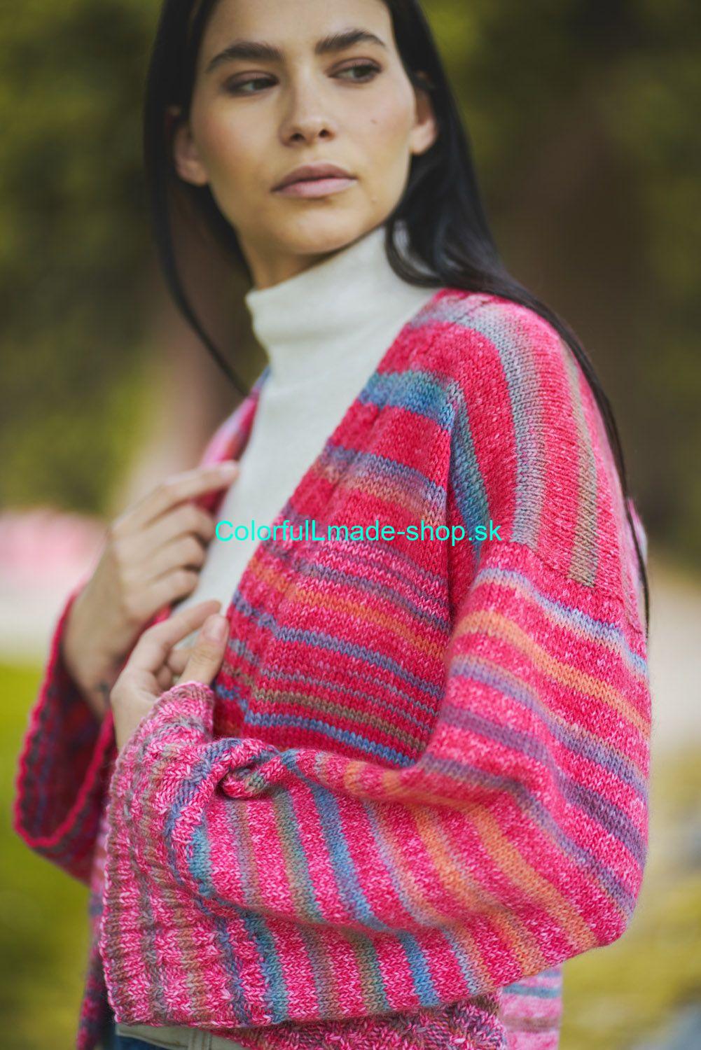 Poema Stripes Cardigan - english pattern PDF download