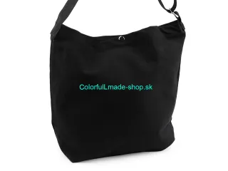 Textilná taška bavlnená 36x45 cm - čierna