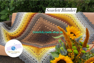 Scarlett Blanket - pattern - návod - ENG, SVK - PDF súbor