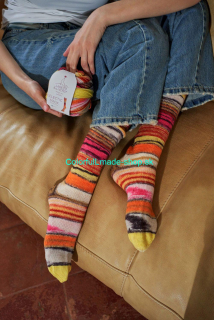 Eclectic Sock - pattern - návod na pletené ponožky v anglickom jazyku